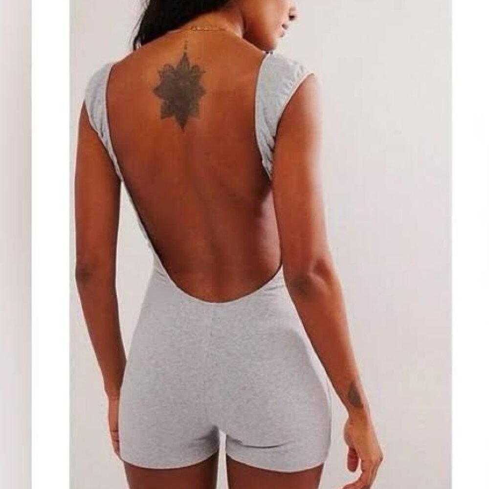 FREE PEOPLE weekend friend shortie bodysuit Sz XL NEW - Picture 2 of 9